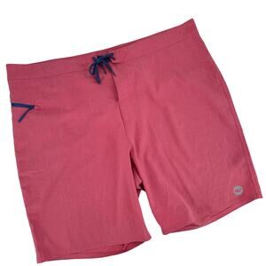 Vineyard‎ Vines Mens Sz 40 Board Shorts Coral Pink Blue Flex Hybrid Performance